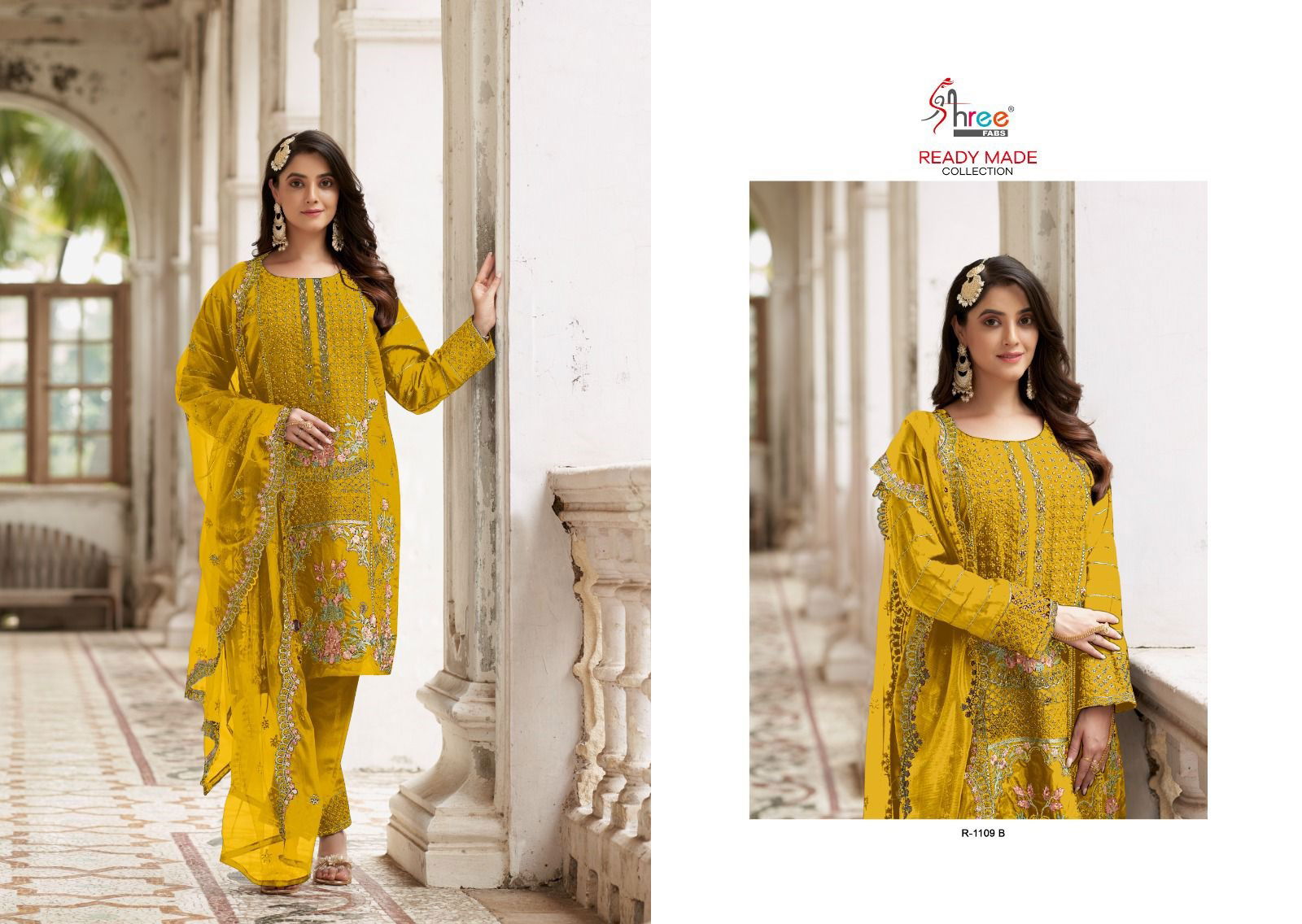 Shree R 1109 By Shree Fabs Readymade Suits Catalog